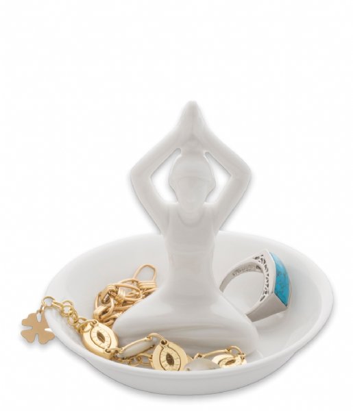 Balvi Decorative object Ring Holder Yoga White