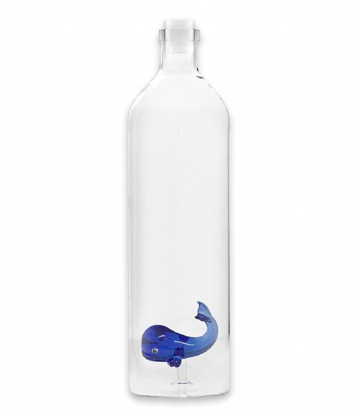 Balvi  Bottle Blue Whale 1.2L Transparant