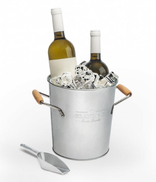 Balvi Kitchen Wine Cooler and Ice Bucket Grand Vin Silver