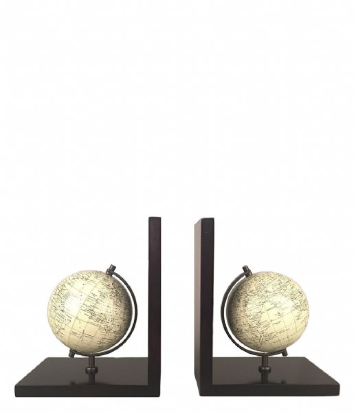 Balvi Decorative object Bookend Mappamondo 2x Black