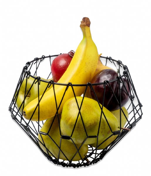 Balvi Kitchen Fruit Basket Multi Form Black