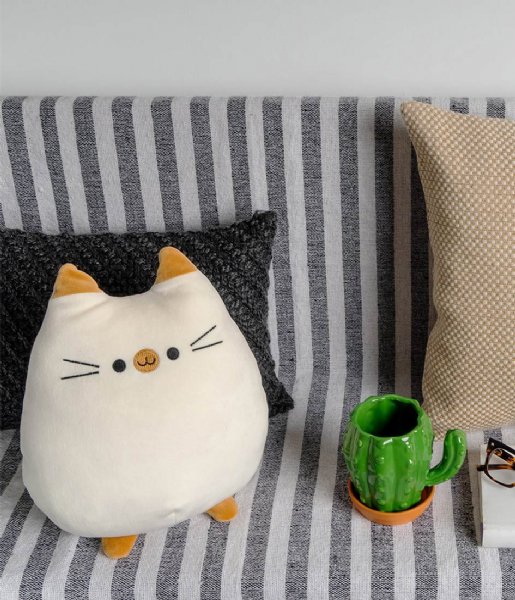 Balvi Decorative pillow Cushion Sweet Kitty White