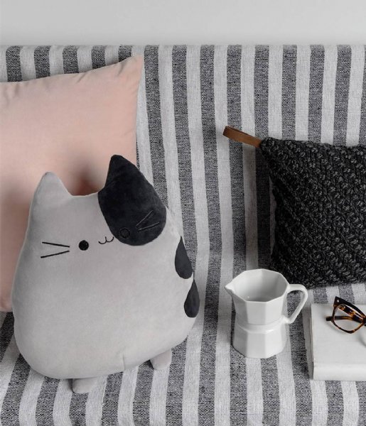Balvi Decorative pillow Cushion Sweet Kitty Gray