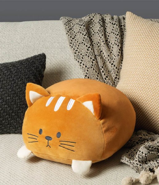 Balvi Decorative pillow Cushion Kitty Brown