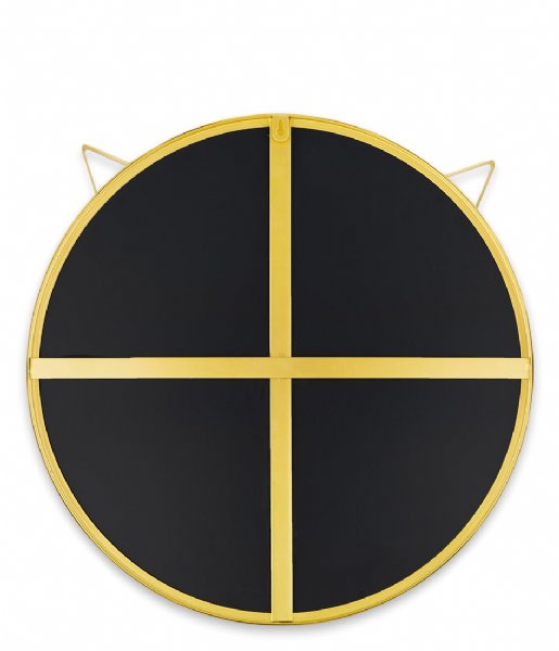Balvi Decorative object Wall Mirror Cat Round Gold