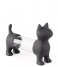 Balvi Kitchen T Pick Holder and Salt Pepper Shaker Cat Gray