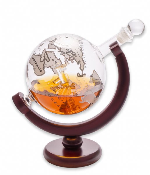 Balvi Kitchen Whiskey Decanter Globe Transparant