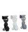 Balvi Decorative object Drawer Hook Curious Cat 3x Black