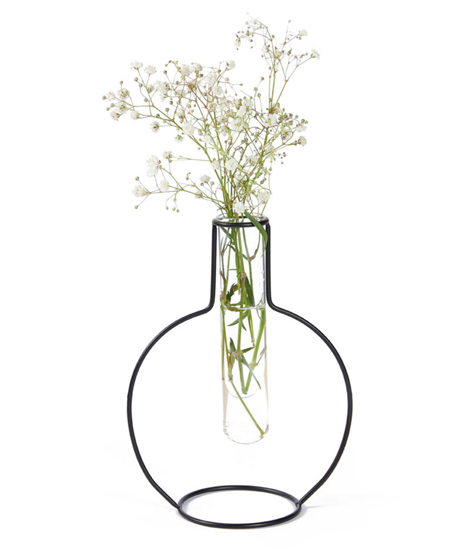 Balvi Vase Round Silhouette Decorative object Zwart