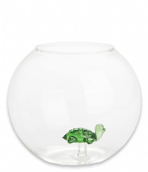 Balvi Decorative object Vase Turtle Round Transparant