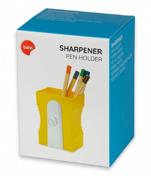 Balvi Decorative object Pen Holder Sharpener Yellow