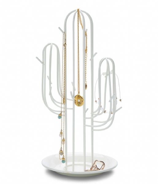 Balvi Decorative object Jewellery Rack Cactus White