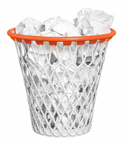 Balvi Decorative object Wastebasket Basket White