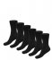 Bamboo Basics Sock 6-Pack Anklets Socks Black (001)