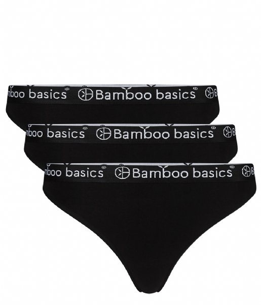Bamboo Basics Brief Emma Strings 3-pack Black (1)