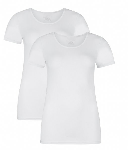 Bamboo Basics T shirt Kate T-shirt 2-pack White (2)