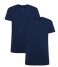 Bamboo Basics T shirt Velo T-shirt V-hals 2-pack Navy (2)