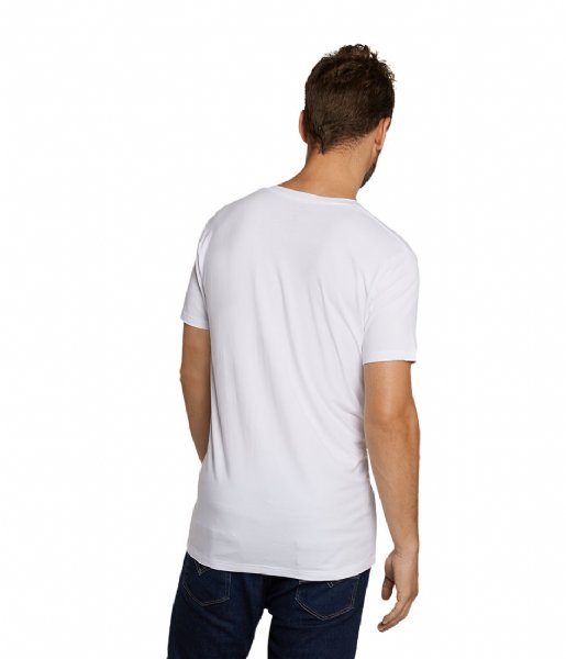 Bamboo Basics T shirt Velo T-shirt V-hals 2-pack Optical White (1)