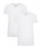 Bamboo BasicsVelo T-shirt V-hals 2-pack Optical White (1)