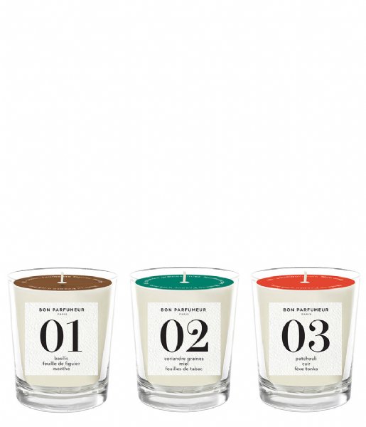 Bon Parfumeur Interior Perfume Mini candles set 01-02-03 candles set