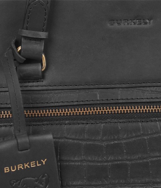Burkely Laptop Shoulder Bag Burkely Croco Cassy Workbag 15.6 Inch Zwart (10)