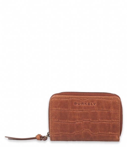 Burkely Zip wallet Burkely Croco Cassy Wallet S Flap Cognac (24)