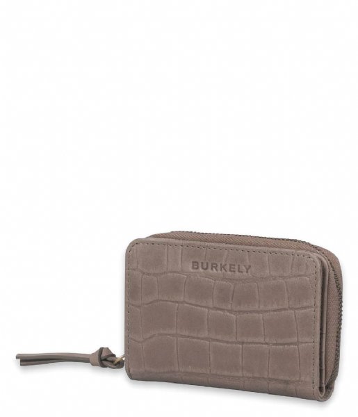 Burkely Zip wallet Burkely Croco Cassy Wallet S Flap Pebble taupe (25)