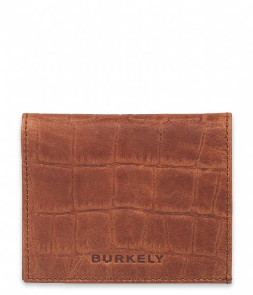 Burkely Card holder Burkely Croco Cassy Card Wallet Cognac (24)