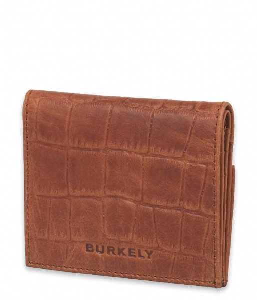 Burkely Card holder Burkely Croco Cassy Card Wallet Cognac (24)
