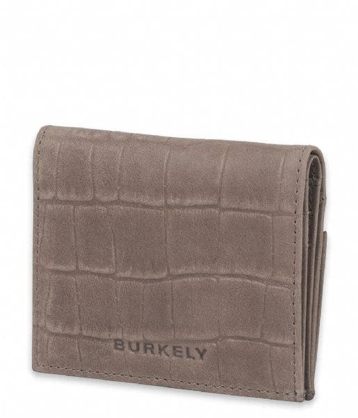Burkely Card holder Burkely Croco Cassy Card Wallet Pebble taupe (25)