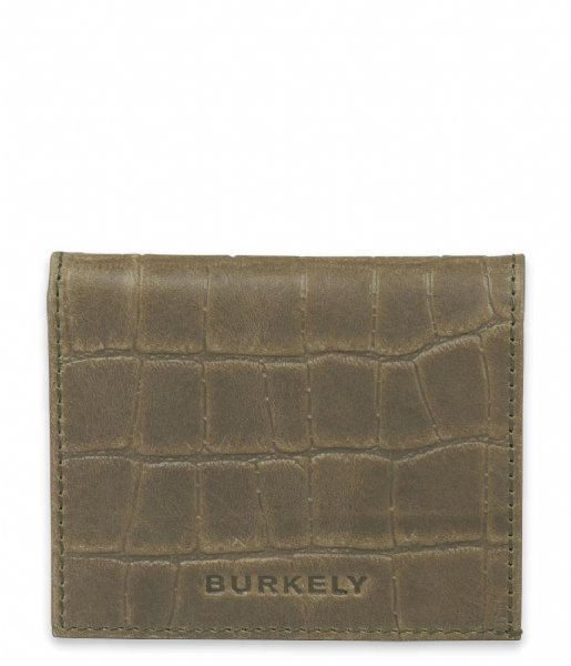 Burkely Card holder Burkely Croco Cassy Card Wallet Golden green (71)