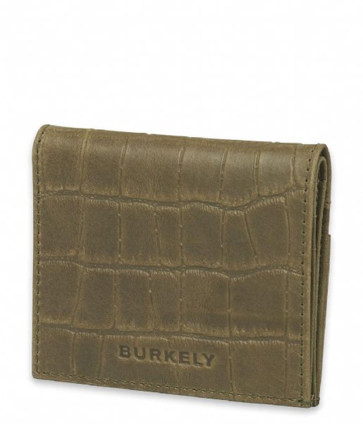 Burkely Card holder Burkely Croco Cassy Card Wallet Golden green (71)
