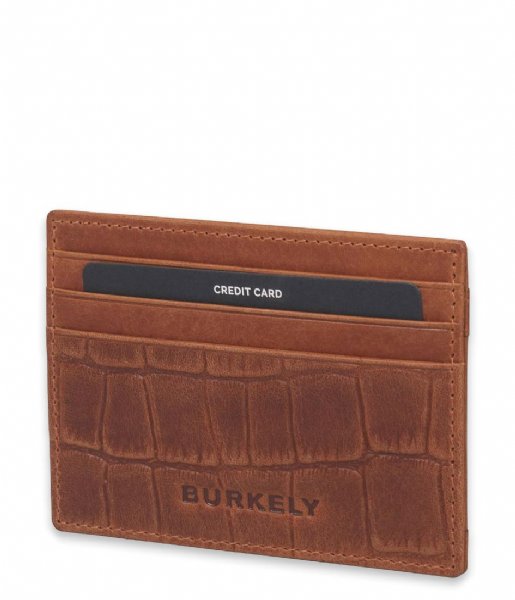 Burkely Card holder Burkely Croco Cassy Cc Holder Cognac (24)