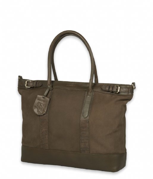 Burkely Laptop Shoulder Bag Soul Sam Workbag 15.6 Inch Dark olive (71)