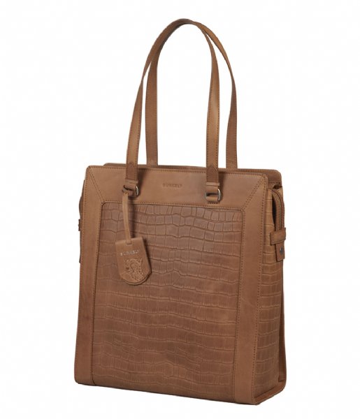 Burkely Laptop Shoulder Bag Icon Ivy Shopper 13.3 Inch Caramel Cognac (24)