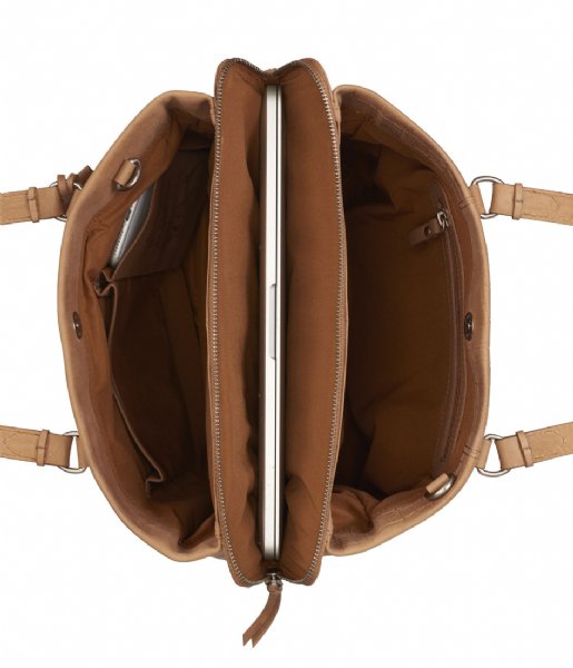 Burkely Laptop Shoulder Bag Icon Ivy Workbag 13.3 Inch Caramel Cognac (24)