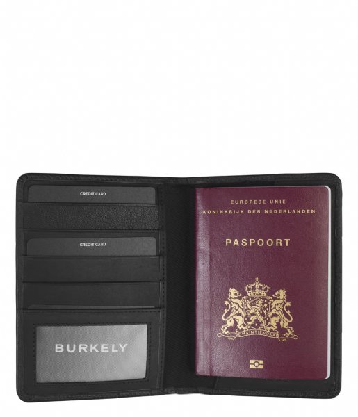 Burkely  Icon Ivy Passport Cover Zwart (10)