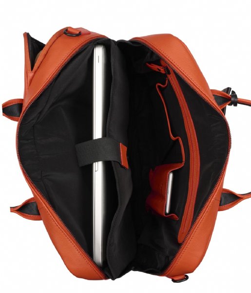 Burkely Laptop Shoulder Bag Moving Madox Laptopbag 15.6 Inch Signal Orange (59)