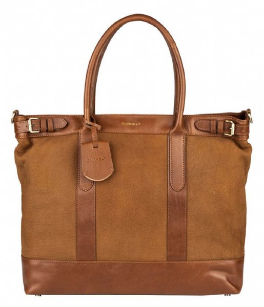 Burkely Laptop Shoulder Bag BURKELY Soul Skye Workbag 15.6 Inch Leaf Cognac (24)
