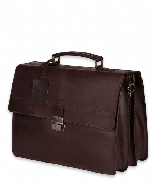 Burkely Shoulder bag Vintage Dean Briefcase Bruin (20)