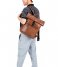 Burkely Laptop Backpack Suburb Seth Backpack Rolltop 15.6 Inch Cognac (24)
