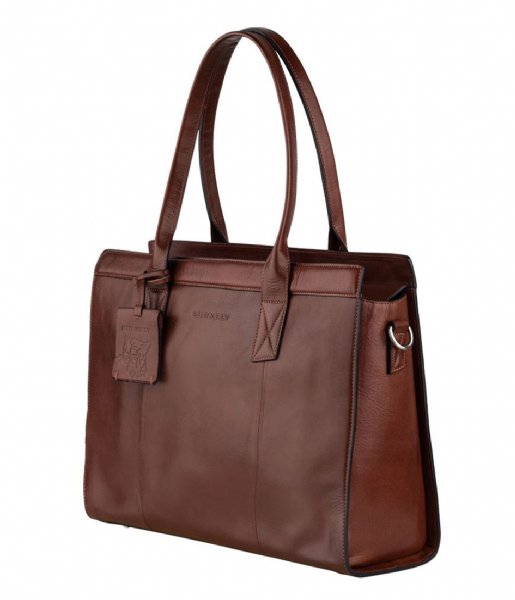 Burkely Laptop Shoulder Bag Suburb Seth Handbag M 14 Inch Brown (22)