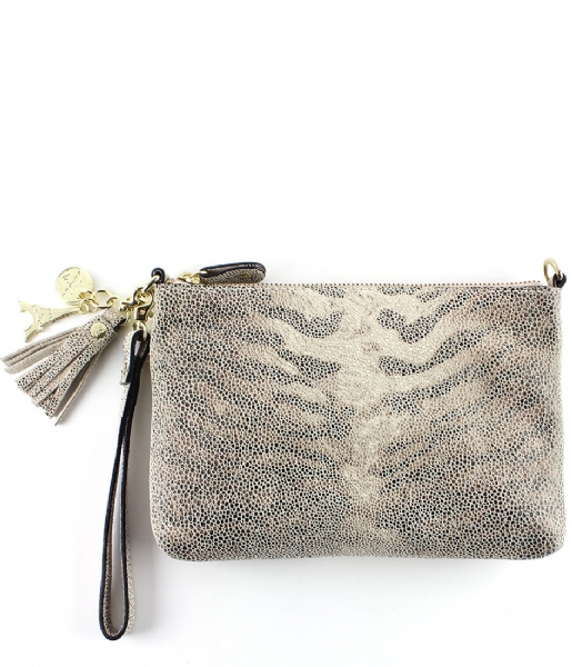 LouLou Essentiels Clutch Pouch Tiger Lily taupe