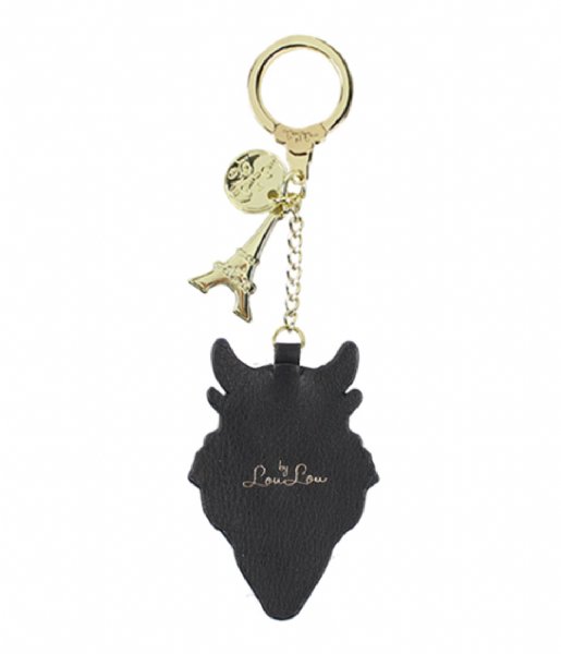 LouLou Essentiels Keyring Key Owl black