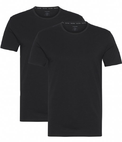 Calvin Klein T shirt 2P S/S Crew Neck 2-Pack Black (001)
