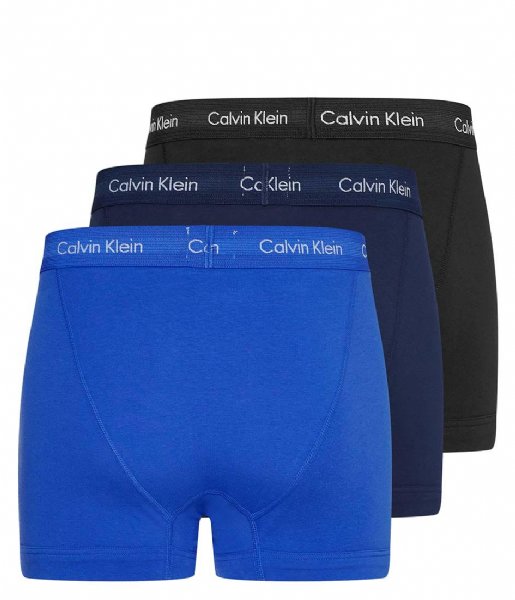 Calvin Klein  3 Pack Trunk Black blue shadow cobalt water (4KU)
