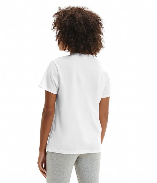 Calvin Klein T shirt S/S Crew Neck White Black Logo (7UM)