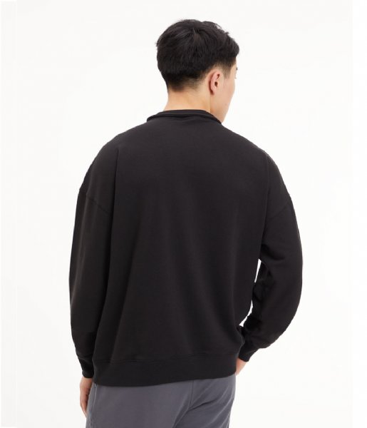 Calvin Klein Cardigan Long Sleeve Quarter Zip Black (UB1)
