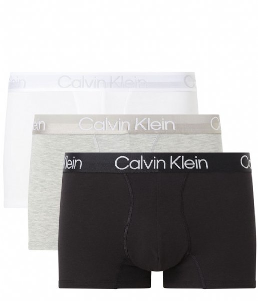 Calvin Klein  Trunk 3-Pack White Black Grey Heather (UW5)