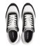 Calvin Klein Sneaker Low Top Lace Up Leather Black White (00T)